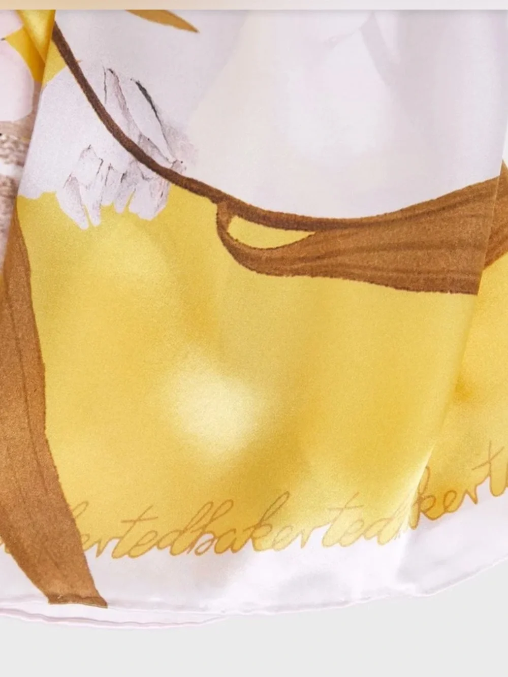 Ted Baker Silk Long Caitiee Cabana Scarf